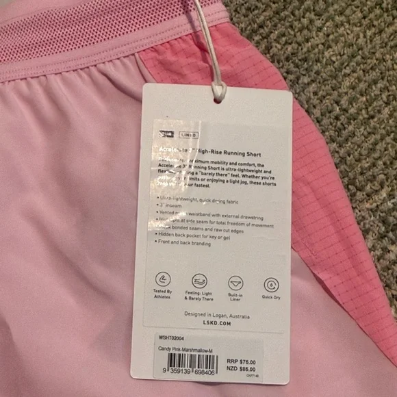 Brand New Women's Pink Athletic LSKD Shorts - Picture 4 of 7